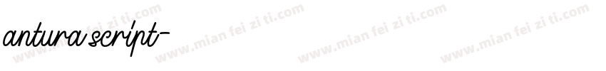 antura script字体转换